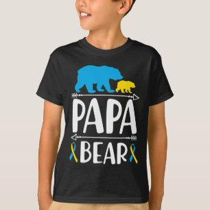 Man Papa Beer Downsyndroom Trots Vader T-shirt