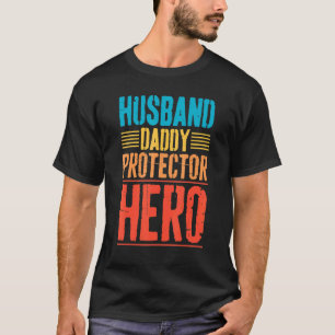 man papa beschermer held Mannen vader T-shirt