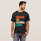 Man Papa Billiard Legend Pool Speler T-shirt (Voorkant volledig)