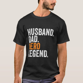 Man Papa Hero Legend Bezetting Kantoor T-shirt