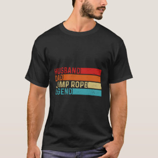 Man Papa Jump Rope Legend Papa T-shirt