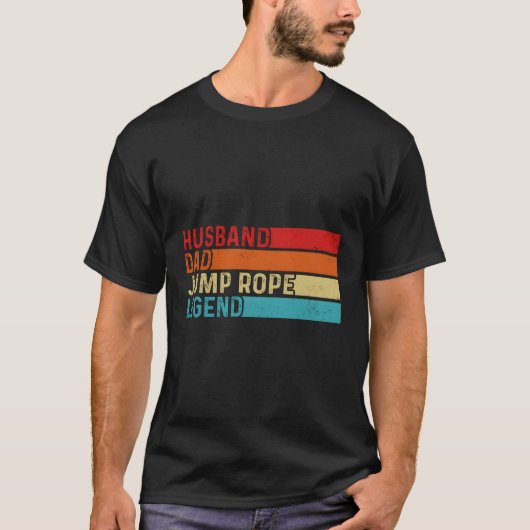 Man Papa Jump Rope Legend Papa T-shirt (Voorkant)