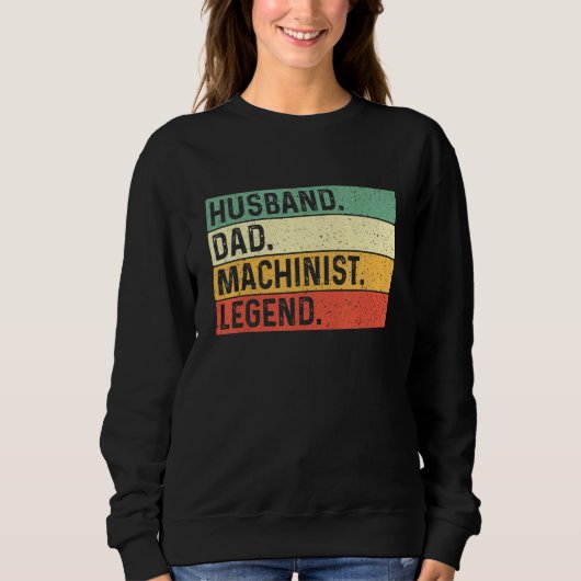 Man Papa Machinist Legend - Machine Operator Me Trui (Voorkant)
