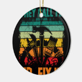  man papa noemen me Mr Fix. Keramisch Ornament (Links)