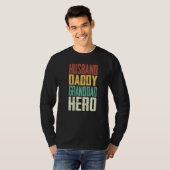 Man Papa Opa Held Stolz Opa Vaderdag Mannen T-shirt (Voorkant volledig)