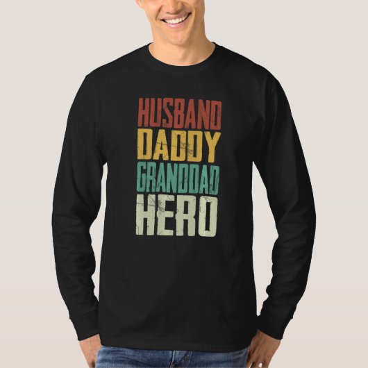 Man Papa Opa Held Stolz Opa Vaderdag Mannen T-shirt (Voorkant)