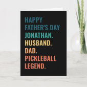 Man Papa Pickleball Legend Custom Vaderdag Feestdagen Kaart (Voorkant)