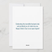Man Papa Pickleball Legend Custom Vaderdag Feestdagenkaart (Achterkant)