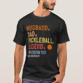 Man Papa Pickleball Legend spel T-shirt (Voorkant)