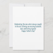 Man Papa Vist legende aangepaste naam Verjaardag Kaart (Achterkant)