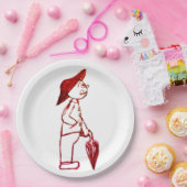 Man Papieren Bordje (Feest)