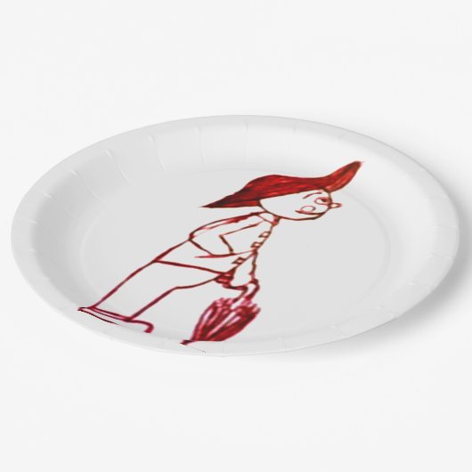 Man Papieren Bordje (Gekanteld)