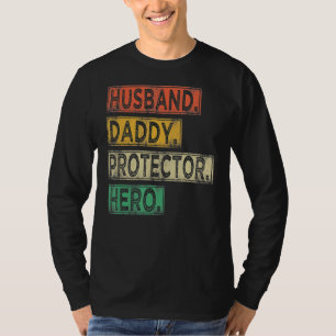 man Pappa Beschermer Pap Hero Vader T-shirt