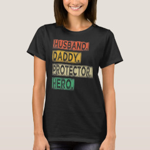 man Pappa Beschermer Pap Hero Vader T-shirt