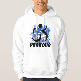 Man parkour uitvoeren hoodie