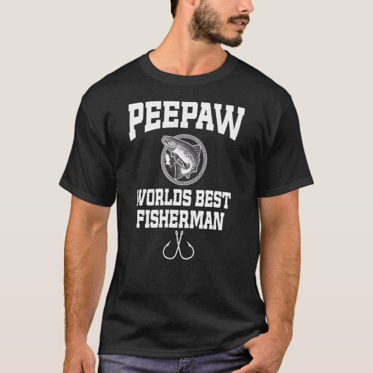 Man Peepaw Beste Visser Ter Wereld T-shirt (Voorkant)