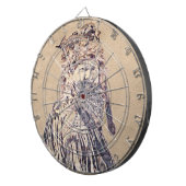 Man Pen en Inktportret Dartbord (Voorkant Rechts)