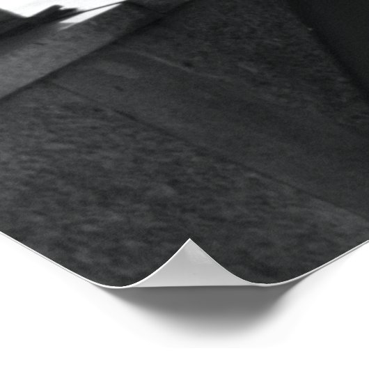 Man per roltrap. poster (Hoek)