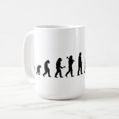 man piano pianist muzikant koffiemok (Voorkant links)