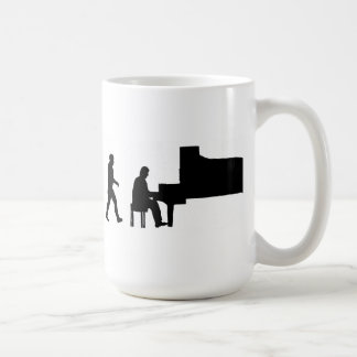 man piano pianist muzikant koffiemok