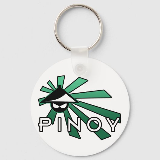 Man Pinoy Salakot Sleutelhanger (Voorkant)
