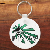 Man Pinoy Salakot Sleutelhanger (Voorkant)