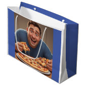 Man Pizza Groot Cadeauzakje (Voorkant Gekanteld)