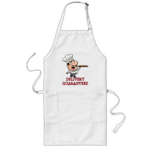 Man Pizza Lang Schort