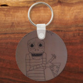 Man Pizza Sleutelhanger (Voorkant)