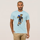 Man playing pickleball with a Corvette Bass shirt (Voorkant volledig)