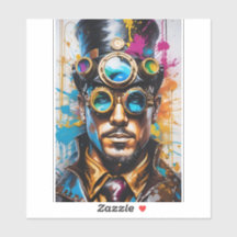 Man Portret Vinyl Decal