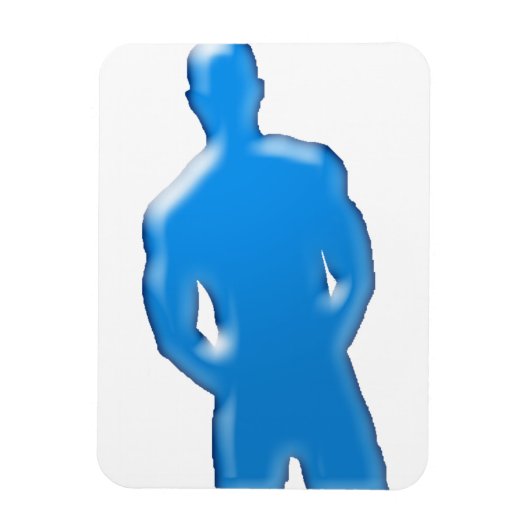 Man Posing Magnet Magneet (Verticaal)