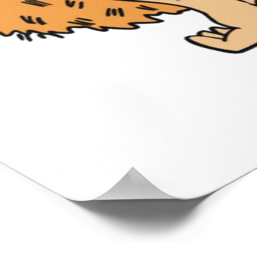 Man Poster Sjabloon (Hoek)