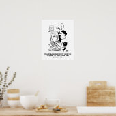 Man prints eigen bankbiljetten online cartoon (Keuken)