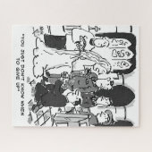 Man probeert Bride voor te stellen op een bruiloft Legpuzzel (Horizontaal)