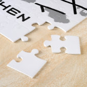 Man probeert Bride voor te stellen op een bruiloft Legpuzzel (Zijkant)