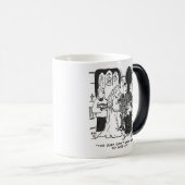 Man probeert voor te stellen op een kerkbruiloft - magische mok (Voorkant rechts)