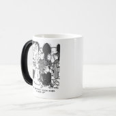 Man probeert voor te stellen op een kerkbruiloft - magische mok (Voorkant links)