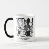 Man probeert voor te stellen op een kerkbruiloft - magische mok (Links)