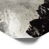 Man Profiel met Mountain Landscape dubbele belicht Foto Afdruk (Hoek)