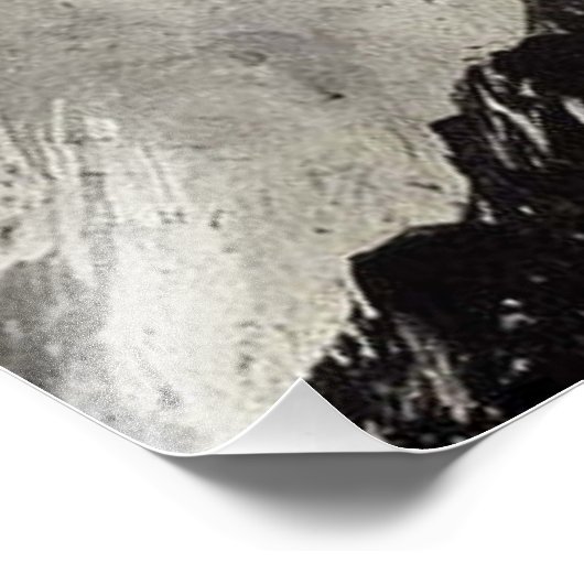 Man Profiel met Mountain Landscape dubbele belicht Foto Afdruk (Hoek)