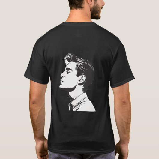 Man - Profile Drawing of a Man T-shirt (Achterkant)