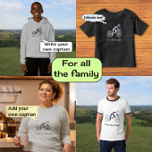 Man pun grappige wielrenner t-shirt