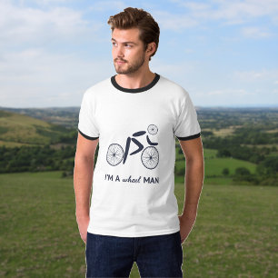 Man pun grappige wielrenner t-shirt