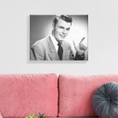 Man Punt 2 Canvas Afdruk (Insitu (Woonkamer))