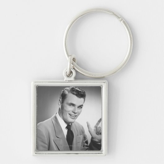 Man Punt 2 Sleutelhanger (Voorkant)
