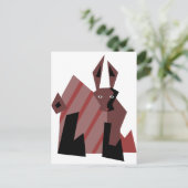 Man Rabbit Briefkaart (Staand voorkant)