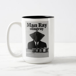 "Man Ray Stingray" Tweekleurige Koffiemok