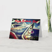 Man Relatief, Verjaardag. Vintage auto. Kaart (Voorkant)