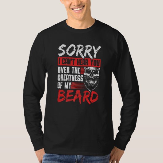 Man Retro Vintage Baard T-shirt (Voorkant)